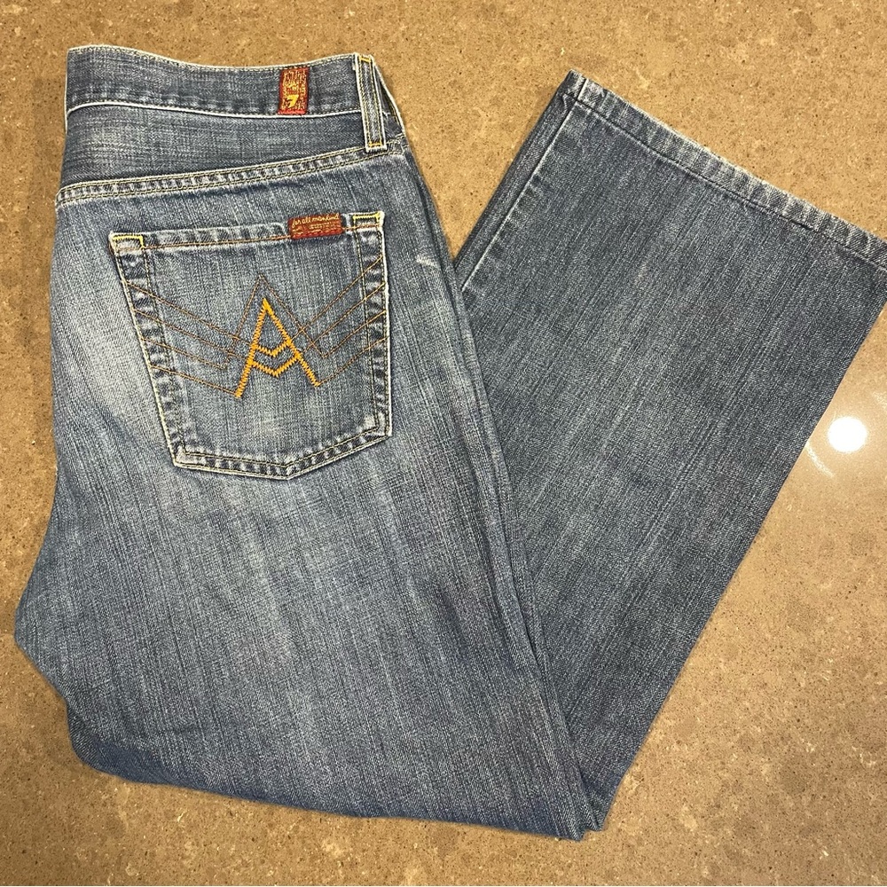 7 for all mankind straight leg jeans